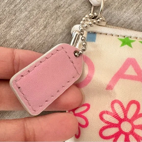 Coach Poppy Multicolor Graphic Cosmetic Bag- Vintage - Picture 3 of 5